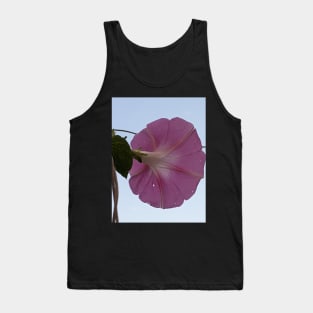 Glorious - pink morning glory, white sky Tank Top